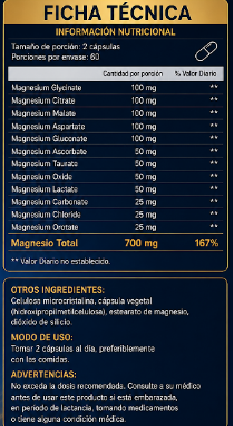 MAGNESIO 12 EN 1 COMPLEX - TOTARIA HEALTH